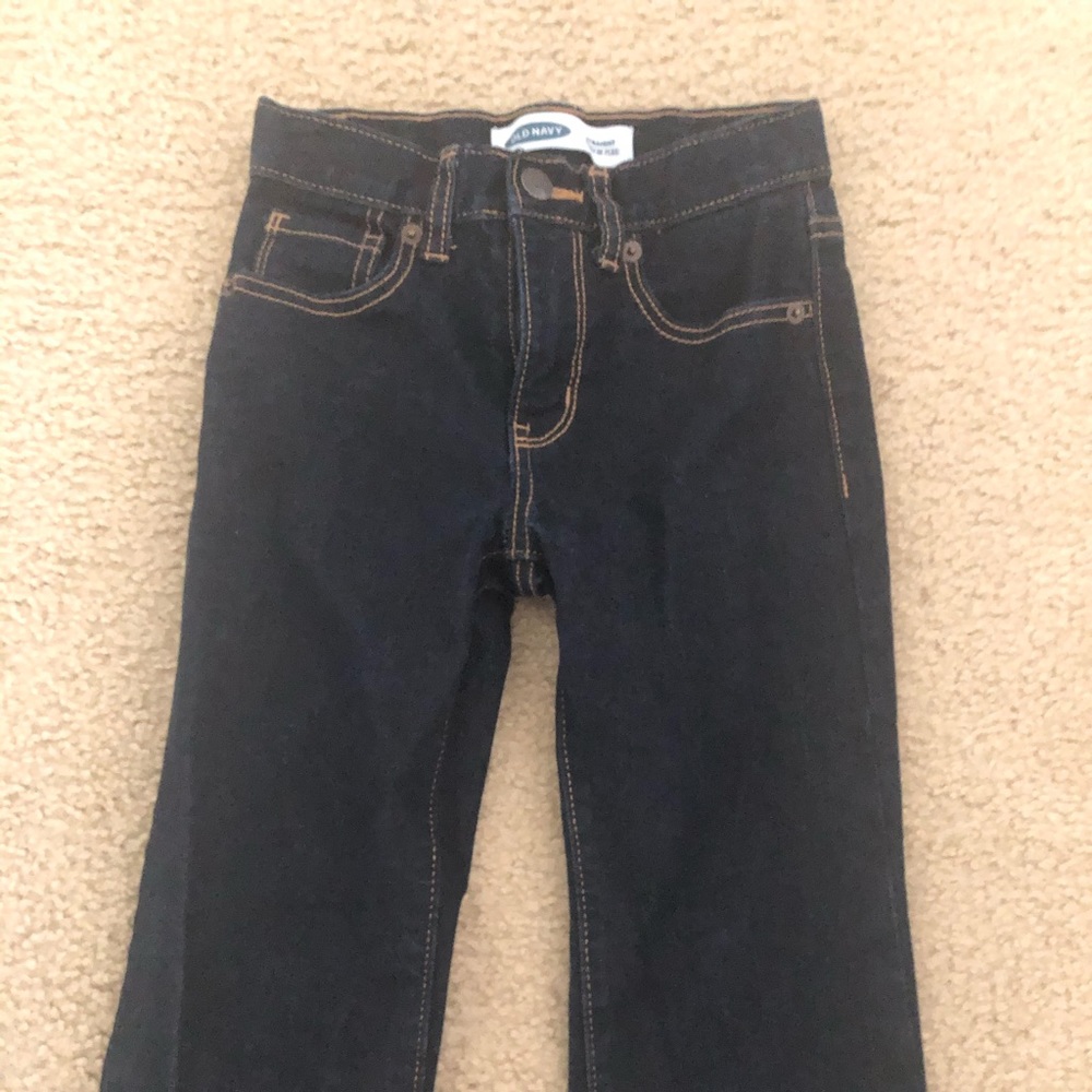 Old navy dark straight jeans like new